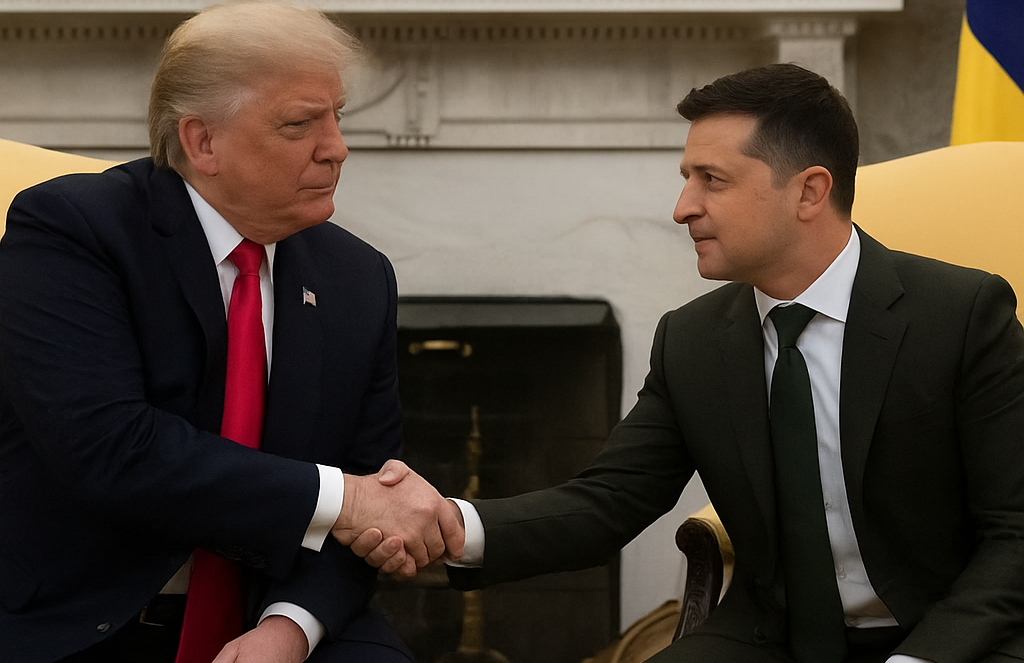 Trump Meets Ukraine’s Zelensky at White House, Boasts of Ending Wars and Credits Himself for India-Pakistan Ceasefire