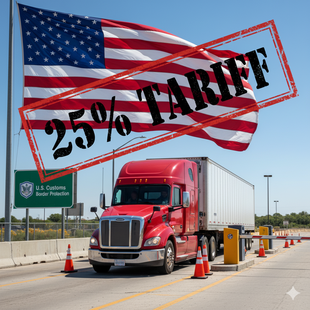 US imposes 25% import tariff on medium and heavy-duty trucks