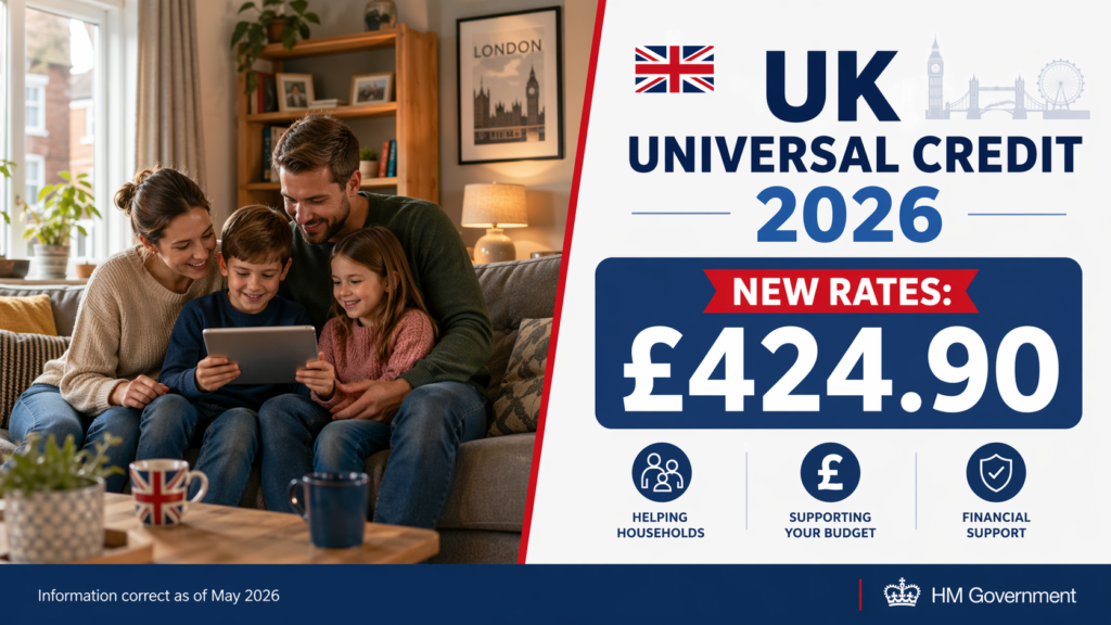 UK Universal Credit 2026 Payment Rates Table